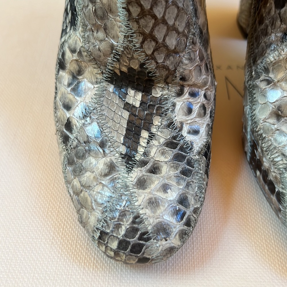 Alexandre Birman Zanny Python Booties Size 35 (5) - image 2